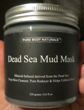 DEAD SEA MUD MASK by Pure Body Naturals 250 grams 8.8 oz. Deep Skin Cleanser