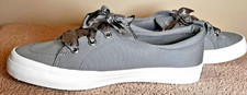 Sperry NEW Top-Sider Crest Vibe Sneakers Grey Satin Laces US 7.5M New in Box