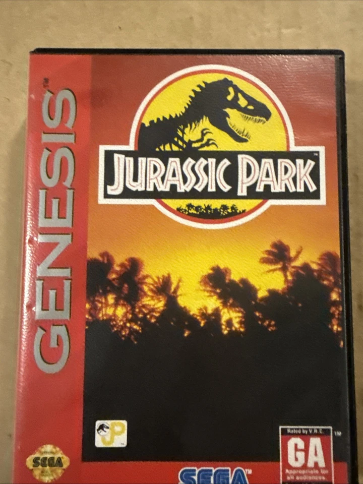 Jurassic Park SEGA Genesis CIB Authentic Tested Video Game Works Fine - Image 2 of 4