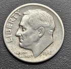 1948 D Roosevelt Dime 90% Silver