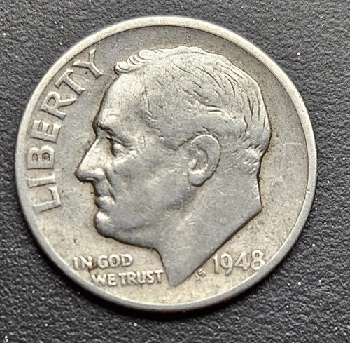 1948 D Roosevelt Dime 90% Silver