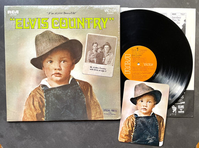 LP Elvis Presley - Elvis  Country - US RCA - Shrink, Hype Sticker, Bonus Card