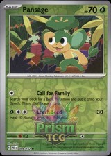 Pansage 4/182 Common Reverse Holo Paradox Rift Pokemon
