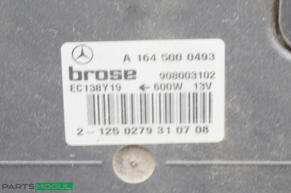06-13 Mercedes W251 R350 ML550 conjunto de motor ventilador de refrigeração A1645000593 fabricante de equipamento original - Imagem 4 de 4