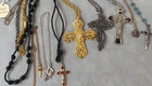 6 Mix VTG Christian Crosses Religious Necklaces, Rosary Czech Republic 2 Others — photo 2