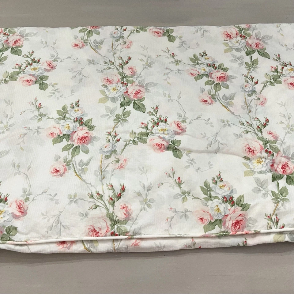 Funda nórdica floral vintage Ralph Lauren etiqueta negra rara tamaño king Meadow Way rosa Foto 3 de 4