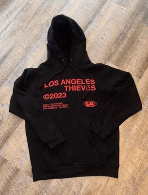 100 Thieves Hoodie Men Small Black Los Angeles Pullover Sweatshirt Sweater Adult