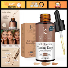 Natural Self Tanning Drops - Organic Face Body Bronzer, Toxin-Free, Moisturizi
