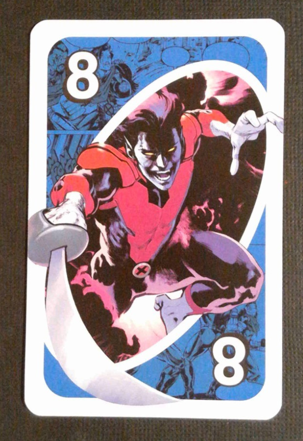 2026 Uno Marvel X-Men Card Blue Nightcrawler #8