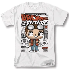 Back To The Future Funko Shirt Delorean Classic Movie Graphic Design T-Shirt