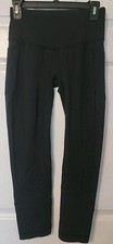 EEUC Sz 6 Lululemon Crop Capri Leggings in Black Women's 23" Inseam