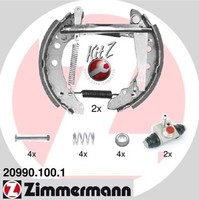 Zimmermann 20990.100.1 Bremsbackensatz FüR Audi Seat VW