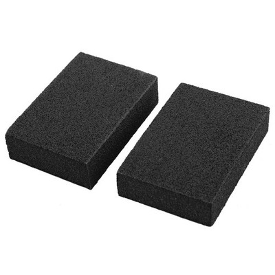 Kitchen Bathtub  Washing Cleaning Brush Tool Black 2pcs