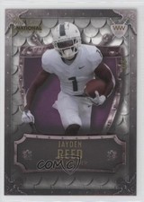 2023 Wild Card National Convention White Purple 3/8 Jayden Reed Shield 00jz
