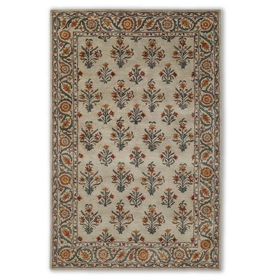Traditional Floral Area Rug Beige Oriental Vintage Carpet Living Room Bedroom Ru