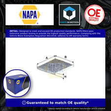 Pollen / Cabin Filter fits FIAT PANDA 1.1 1.2 1.4 1.3D 2003 on NAPA 77365763 New