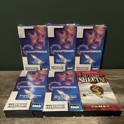 TD Jakes 6 VHS Tapes Manpower 1999 Soul Survivors 2-6 No More Sheets 1997