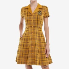 Her Universe Hufflepuff Hogwarts Harry Potter Her Universe Plaid Dress Sz 18-XL