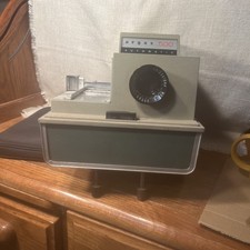 Vintage Argus Automatic Slide Projector 58 500 Portable Case Cord - Working 
