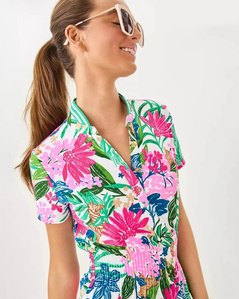 Lilly Pulitzer UPF 50+ Luxletic Love Active Dress  Multi Endless Summe Full Size - Image 4 of 4