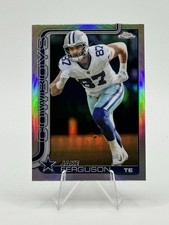2025 Topps Chrome Football Jake Ferguson Refractor #75 Dallas Cowboys