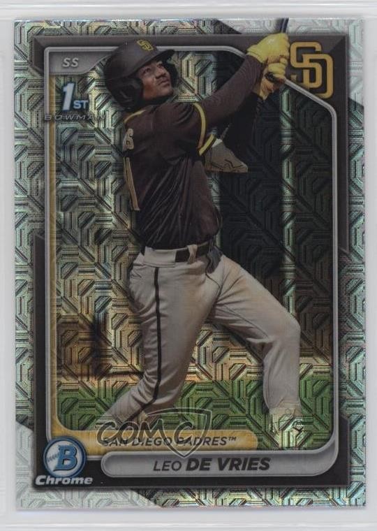2024 Bowman Chrome Prospects Mega Box Mojo Refractor Leo De Vries #BCP-179 2s2