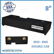 Chevy Silverado 2019 - 2026 Double Cab 8" Dual Speaker Box Subwoofer Enclosure