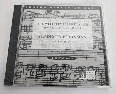 Bach The Well Tempered Clavier BWV 870-893 BOOK II CD 2 Discs 1996 MHS New 