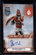 2025 Bowman Best University Bryant Wesco Jr. The Auto Autograph #BOA-BWJ Tigers