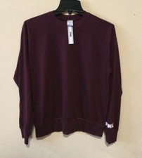 NEW Victoria's Secret PINK Pullover Sweatshirt XSmall Oversized Sleeve Logo NB46