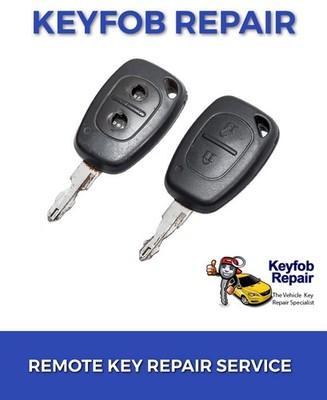 2 Tasten Gehäuse Schale Vauxhall (Opel) Vivaro Movano Van Fernbedienung Schlüsselanhänger Reparatur Reparatur Service