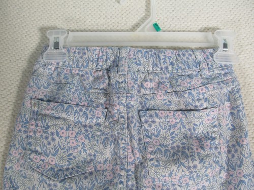 Cat And Jack Size M 7/8 Girls Youth Skirt Blue Floral Distressed Hem - Picture 3 of 11