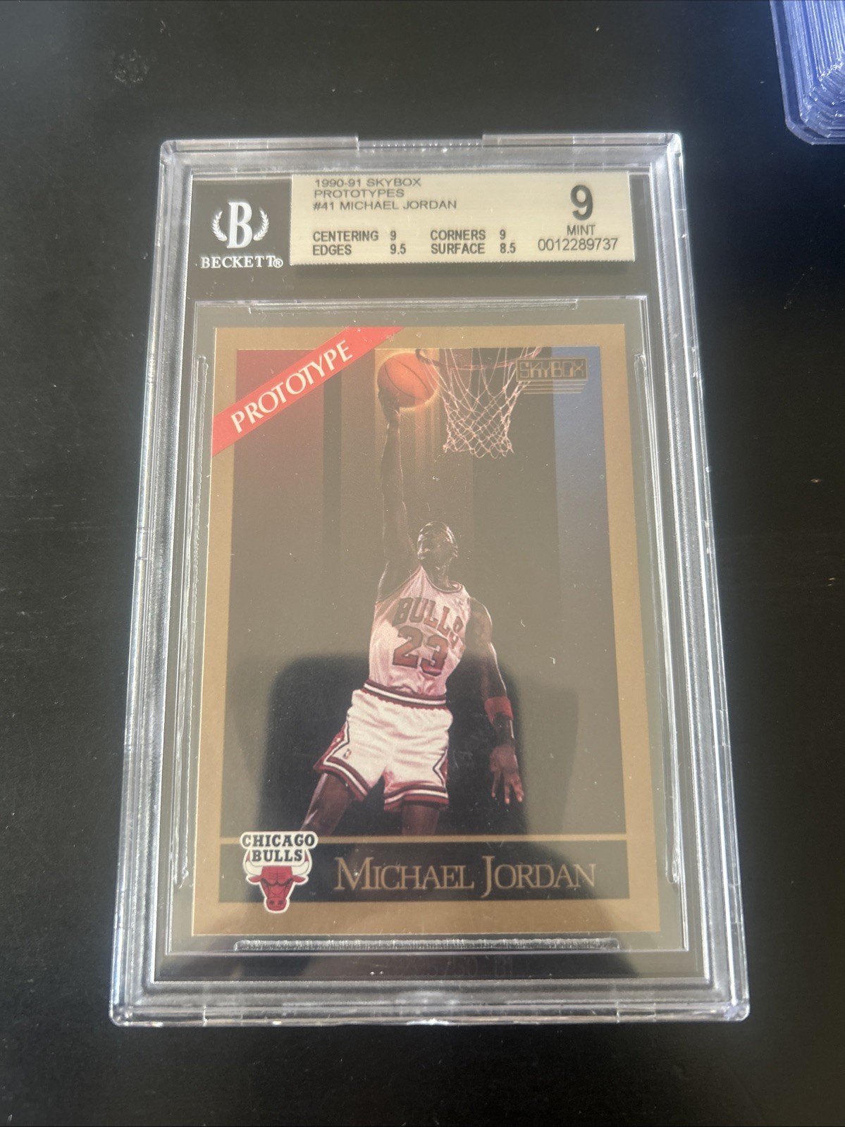 1990-91 Skybox Michael Jordan #41 Prototype BGS 9