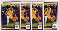 LOT (3) 2023-24 NBA HOOPS RC MAXWELL LEWIS LOS ANGELES LAKERS ROOKIE - 187