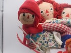 3 VTG Raggedy Ann & Andy Christmas Ornaments and Knickerbocker Hugging Dolls — photo 4
