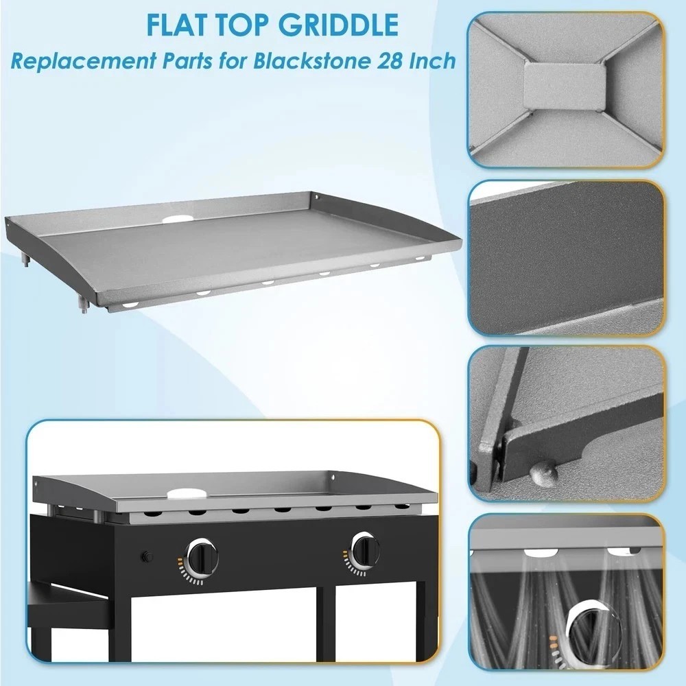 Upgrade 28" Griddle Top for Blackstone 1517 Griddle Replacement Parts for Bla...