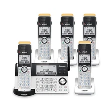 VTech IS8151-5 Super Long Range 5 Handset DECT 6.0 Cordless Phone for Home wi...
