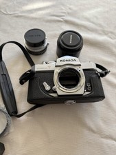 Konica Autoreflex T 35mm SLR Vintage Camera Kit Lenses Manual