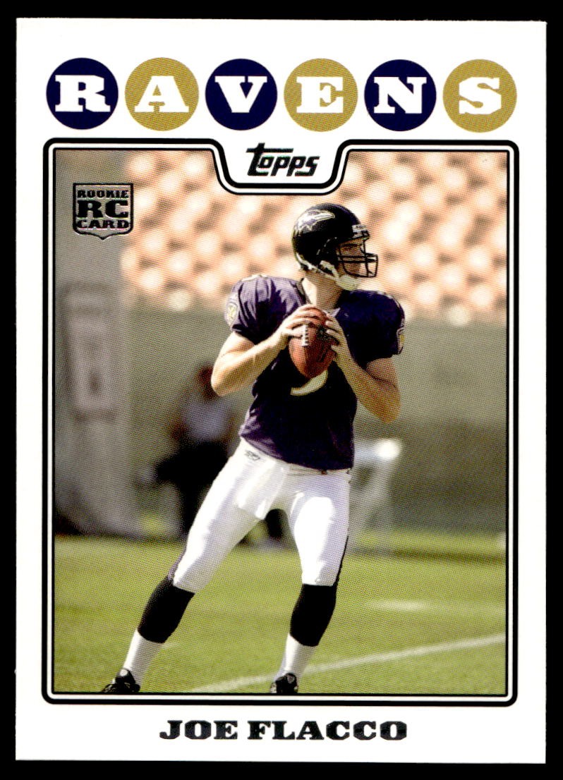 2008 Topps #335 Joe Flacco Baltimore Ravens RC NO RESERVE!