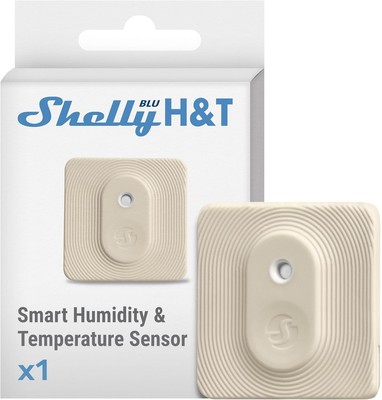 Shelly Blu H&T Ivory | Bluetooth Smart Temperature & Humidity Sensor 