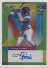 2022 Leaf Vivid Green 5/15 Curtis Mead #BA-CM1 Auto 0w7