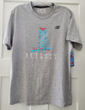 Men's Detroit Free Press Marathon ~ Athletic Grey ~ Size M Men's Detroit Free Press Marathon ~ Athletic Grey ~ Size M