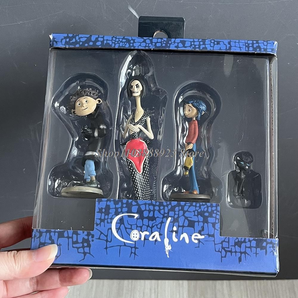 3pcs Neca Coraline Figure Anime Coraline & the Secret Door Crooked
