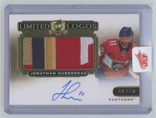 2020-21 Upper Deck The Cup Limited Logos Jonathan Huberdeau Auto 40/50