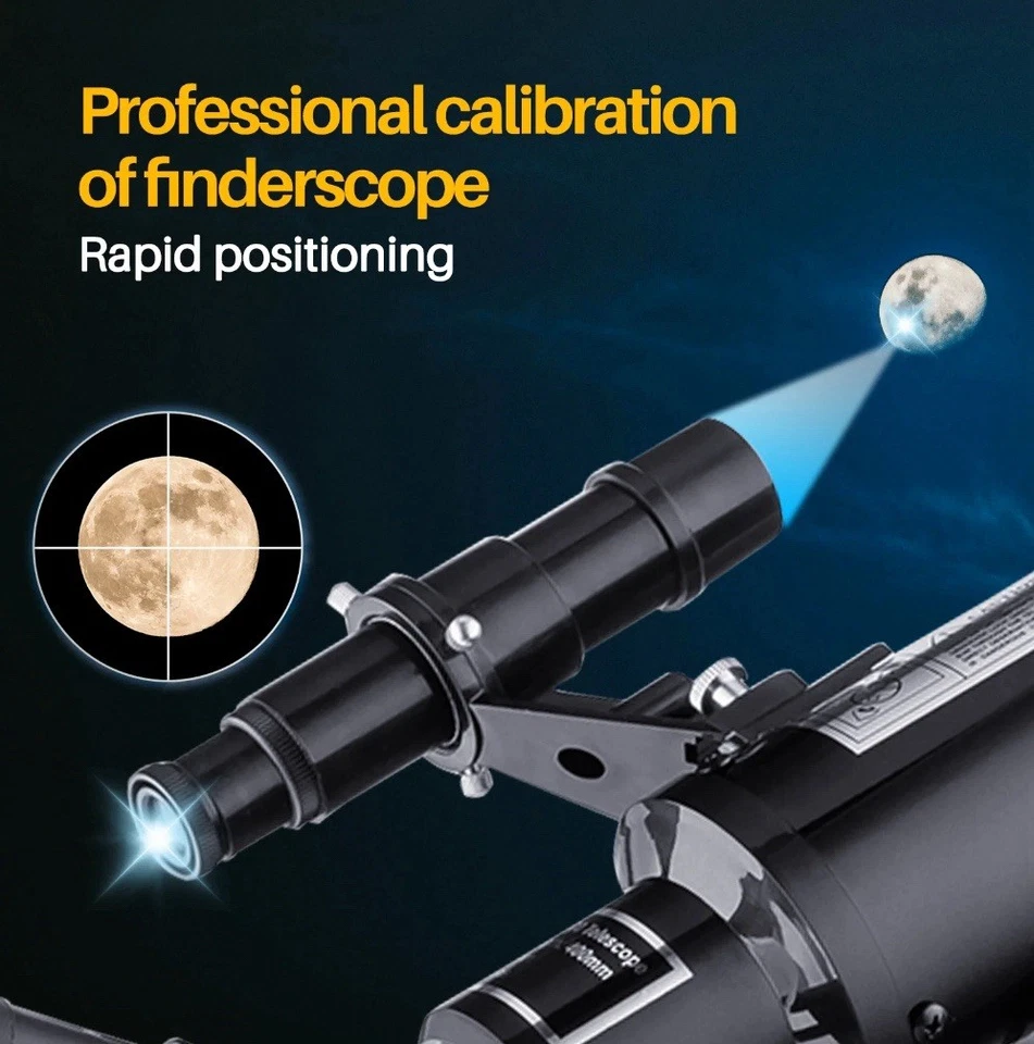 Bebang Telescope for Kids Beginners Adults, 70mm Astronomy Refractor Telescope - Image 4 of 4