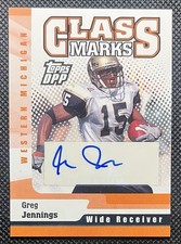 2006 Topps DPP Class Marks Auto #CMGJ Greg Jennings Green Bay Packers