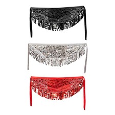 Belly Dance Hip Scarf Wrap Dress Hip Belt for Stage Performance Party Dancer