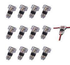 Conectores Cable Bajo Voltaje 12pcs Rapido Sin Soldadura T Tap 24 20 AWG 2 Pines