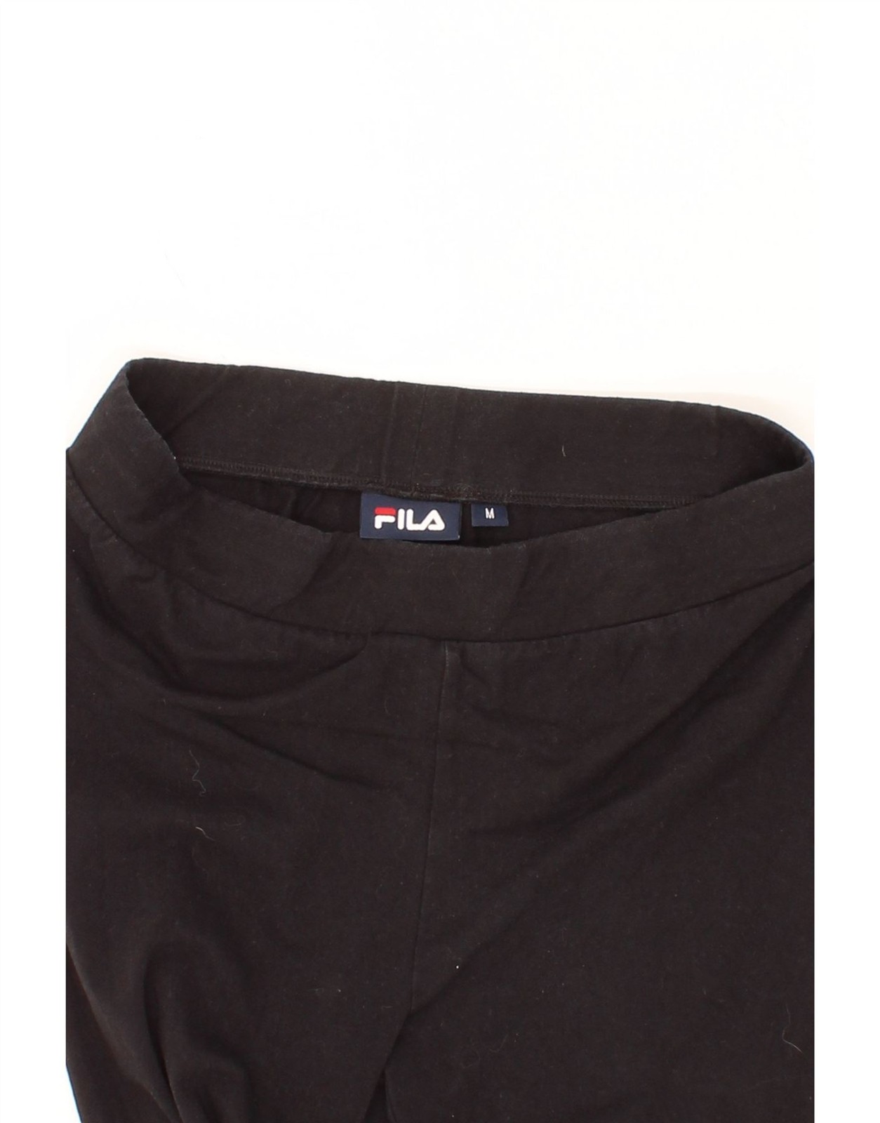 FILA Leggings Donna Grafici UK 12 Medium Nero Cotone CD16