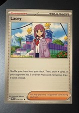 Pokemon Card ERROR 4 Square Corners LACEY Trainer - Miscut 2 Alignment Dots